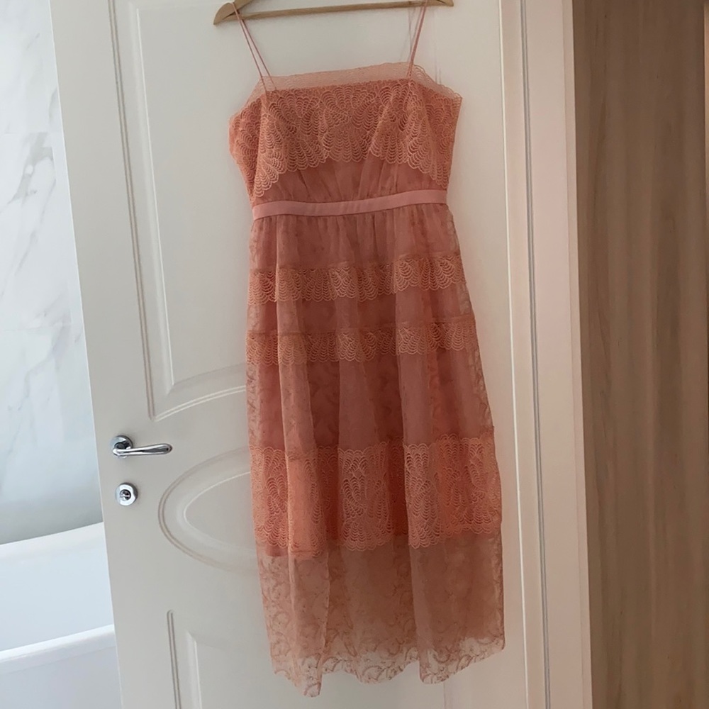 Three floors pink/peach dress